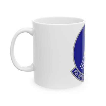 83 Network Operations Squadron ACC (U.S. Air Force) White Coffee Mug-The Sticker Space