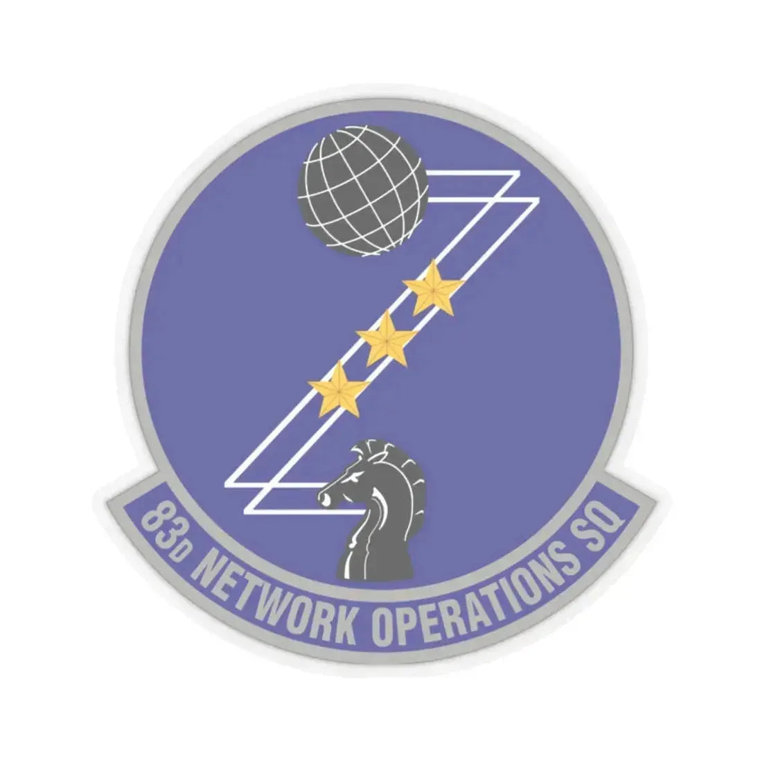 83 Network Operations Squadron ACC (U.S. Air Force) STICKER Vinyl Kiss-Cut Decal 2 Inch Transparent - The Sticker Space