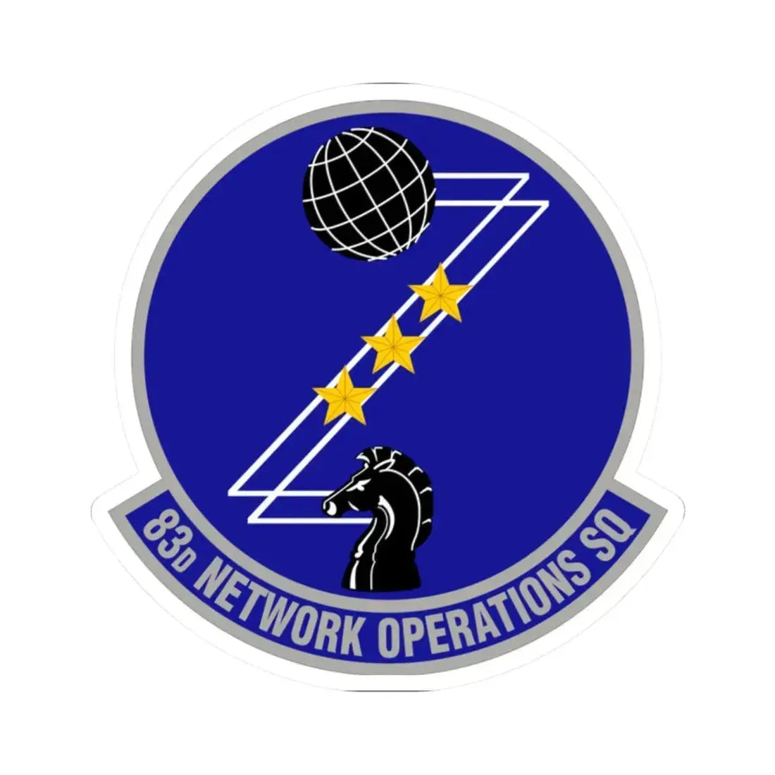 83 Network Operations Squadron ACC (U.S. Air Force) STICKER Vinyl Kiss-Cut Decal 2 Inch White - The Sticker Space