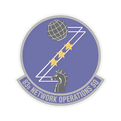 83 Network Operations Squadron ACC (U.S. Air Force) STICKER Vinyl Kiss-Cut Decal 6 Inch Transparent - The Sticker Space