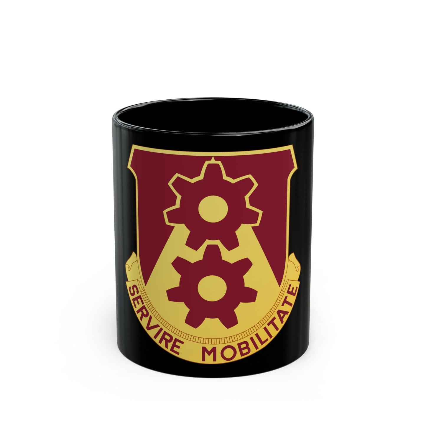 83 Transportation Battalion (U.S. Army) Black Coffee Mug-11oz-The Sticker Space