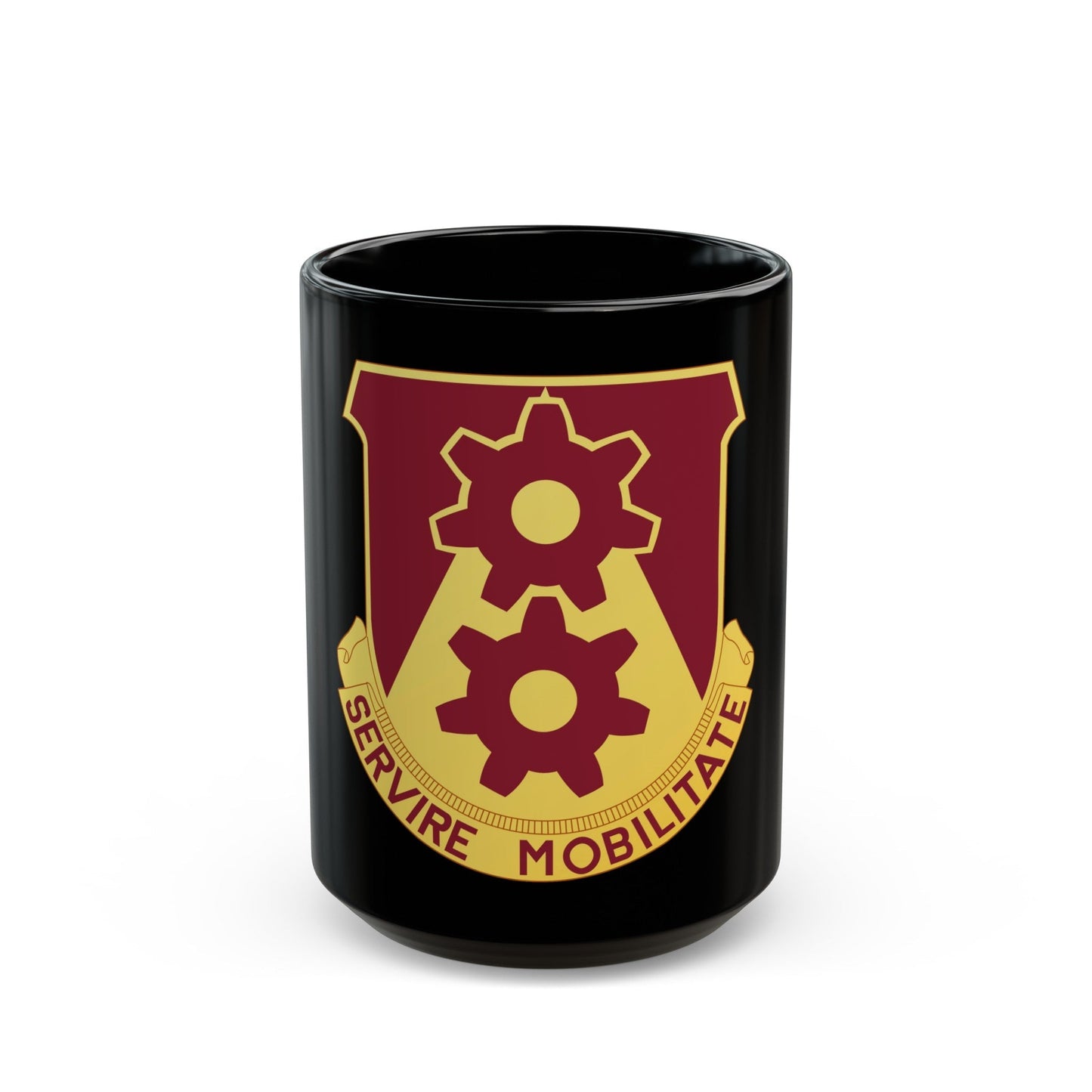 83 Transportation Battalion (U.S. Army) Black Coffee Mug-15oz-The Sticker Space