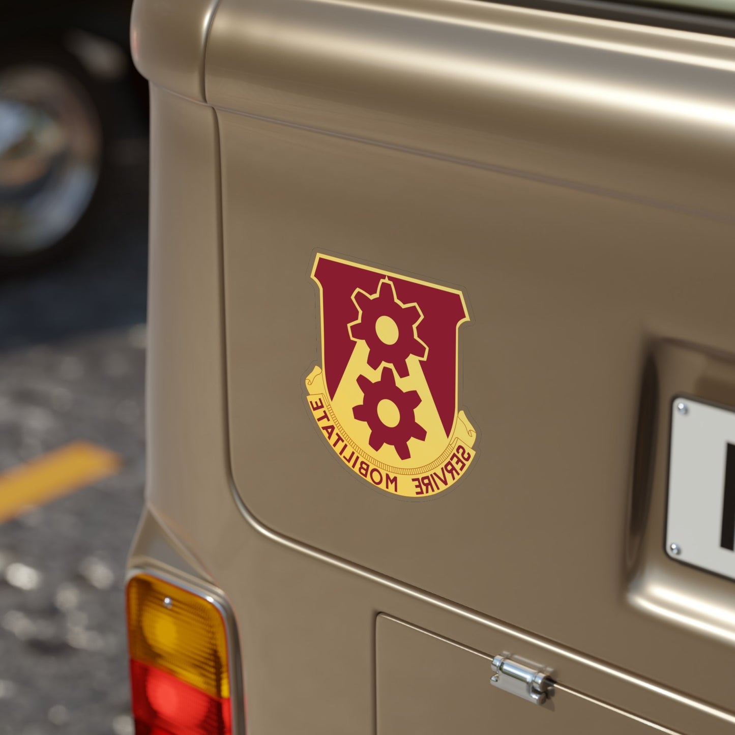 83 Transportation Battalion (U.S. Army) REVERSE PRINT Transparent STICKER-The Sticker Space