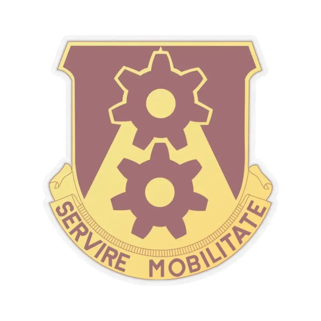 83 Transportation Battalion (U.S. Army) STICKER Vinyl Kiss-Cut Decal 2 Inch Transparent - The Sticker Space