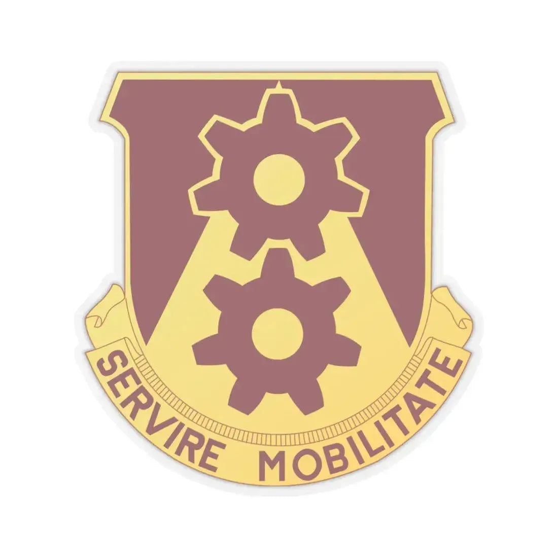 83 Transportation Battalion (U.S. Army) STICKER Vinyl Kiss-Cut Decal 4 Inch Transparent - The Sticker Space