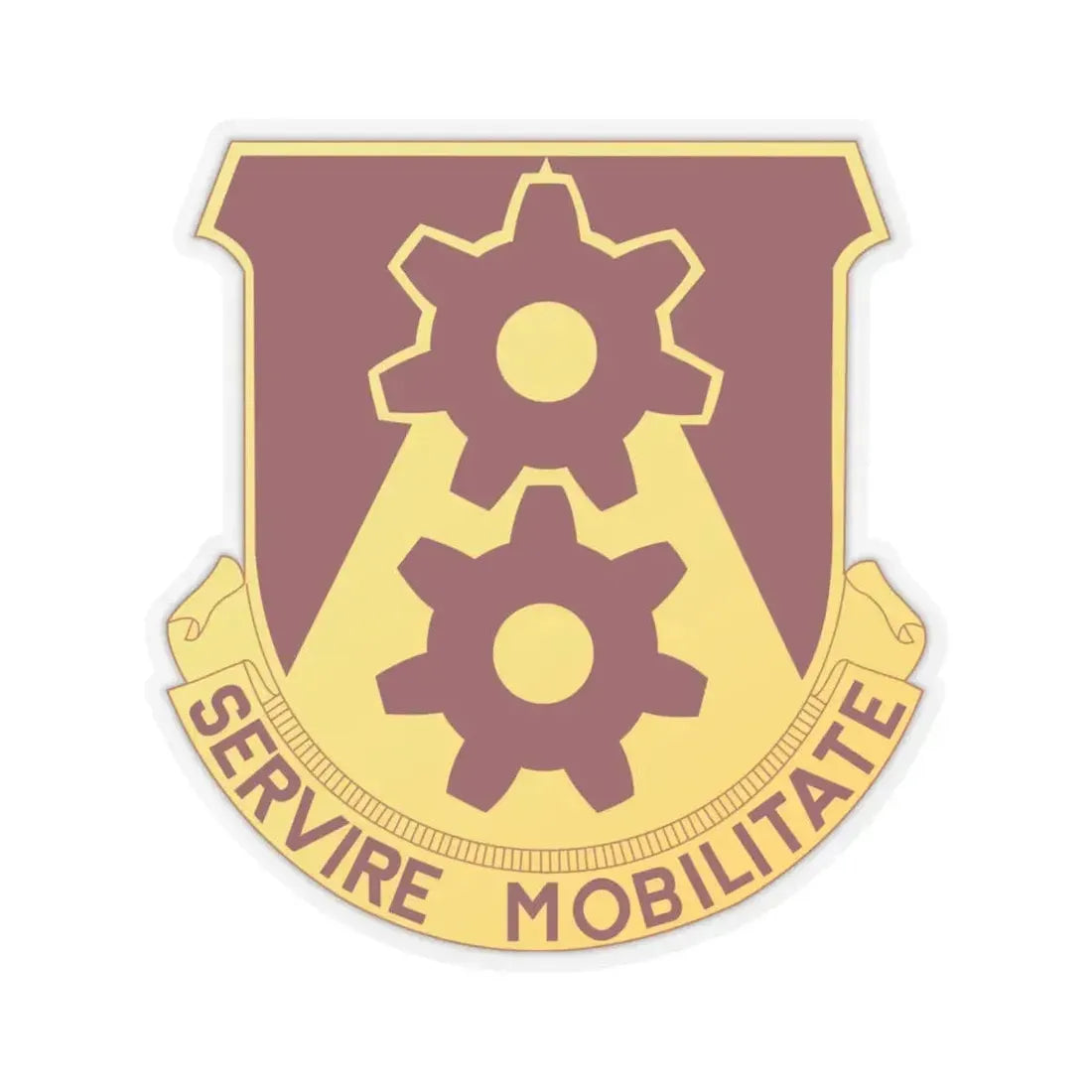 83 Transportation Battalion (U.S. Army) STICKER Vinyl Kiss-Cut Decal 6 Inch Transparent - The Sticker Space