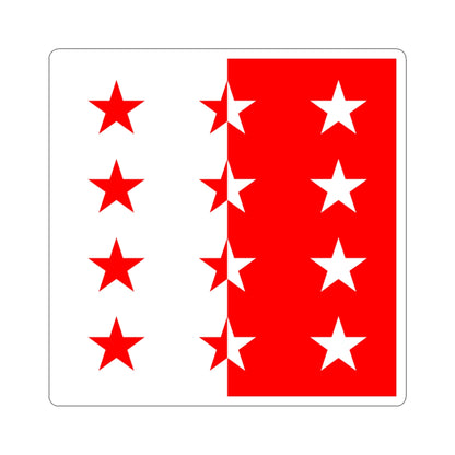 Flag of the Rhodanic Republic (Switzerland) STICKER Vinyl Kiss-Cut Decal