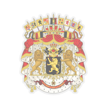 Great coat of arms of Belgium - STICKER Vinyl Kiss-Cut Decal