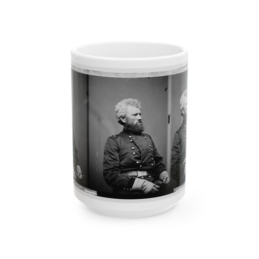 Portrait Of Brig. Gen. Robert Huston Milroy, Officer Of The Federal Army (Maj. Gen. From Nov. 29, 1862) (U.S. Civil War) White Coffee Mug