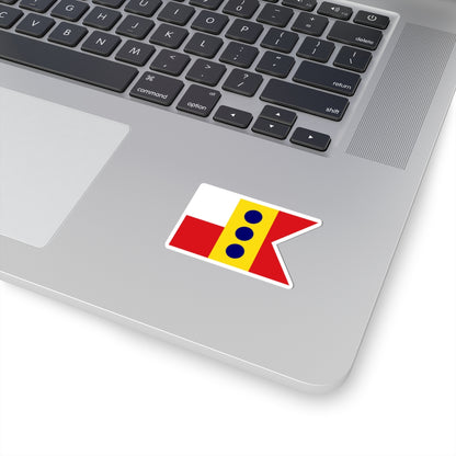Flag of Minister Plenipotentiary Spain 1923-1931 1938-1977 (Spain) STICKER Vinyl Kiss-Cut Decal