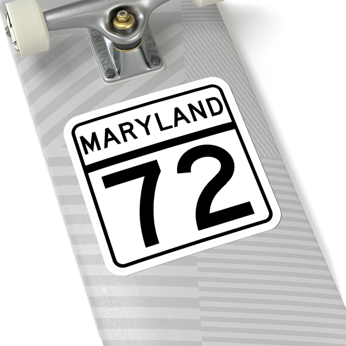 MD Route 72 (Maryland) (Road Sign) STICKER Vinyl Kiss-Cut Decal