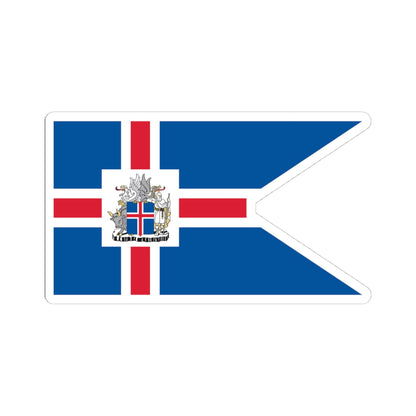 Flag of the President of Iceland (Iceland) STICKER Vinyl Kiss-Cut Decal