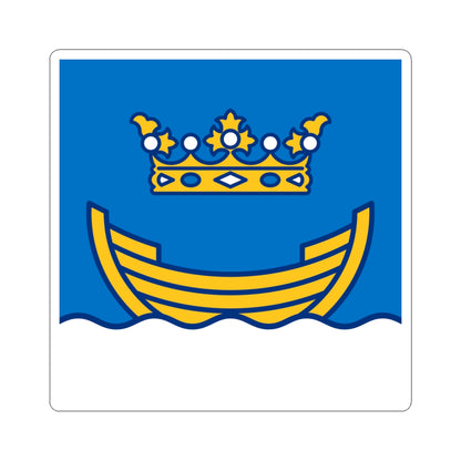 Flag of Helsinki (Finland) STICKER Vinyl Kiss-Cut Decal