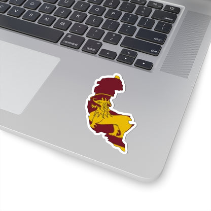 Sabaragamuwa Province Flag-map (Sri Lanka) STICKER Vinyl Kiss-Cut Decal