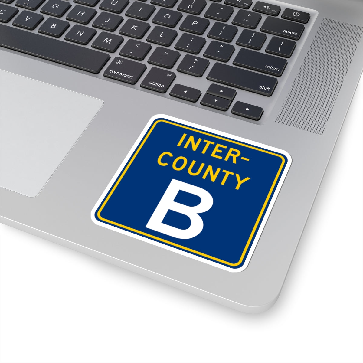 Inter County Route B MN (Minnesota) (Road Sign) STICKER Vinyl Kiss-Cut Decal
