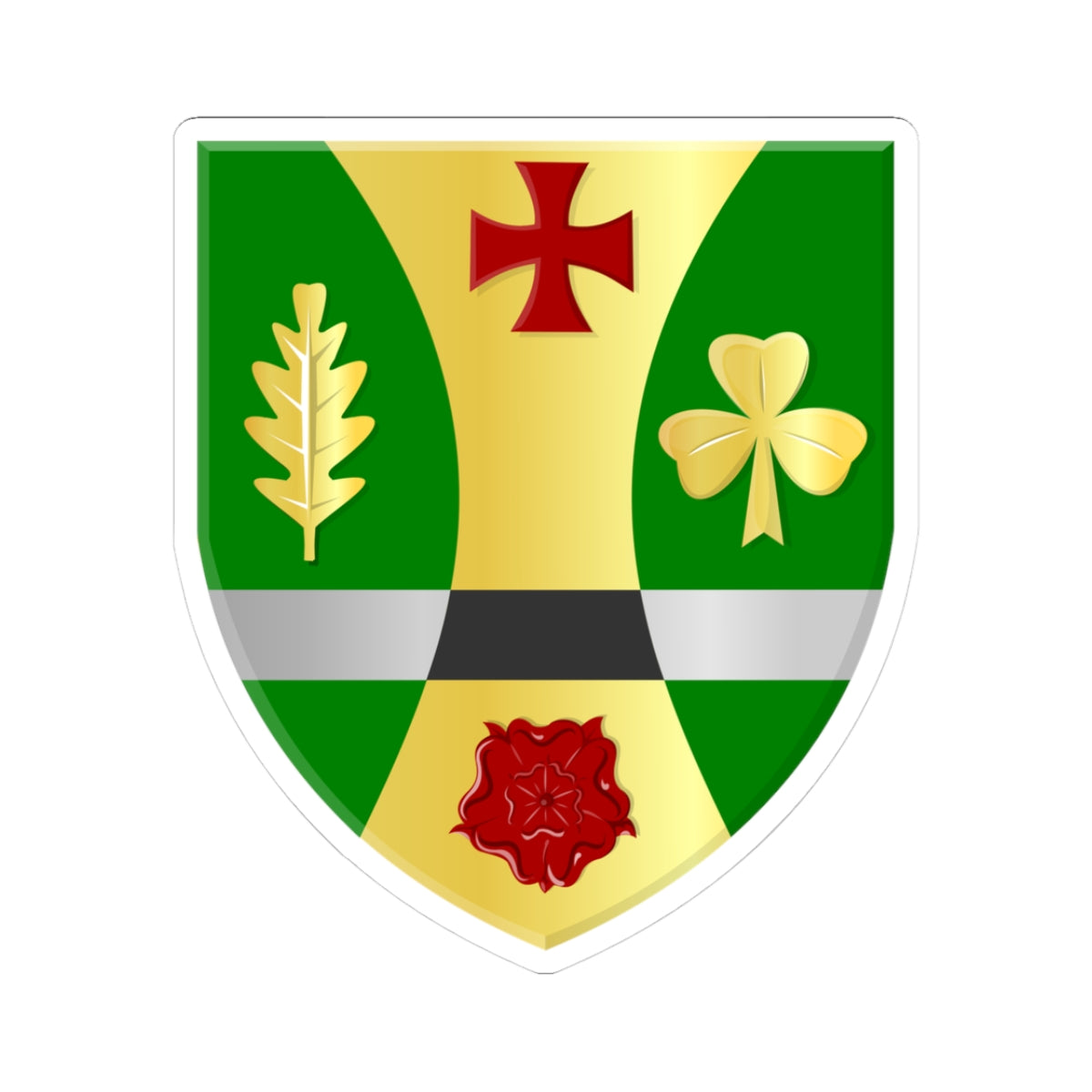 Bakkefean wapen (Netherlands) (Coat of Arms) STICKER Vinyl Kiss-Cut Decal