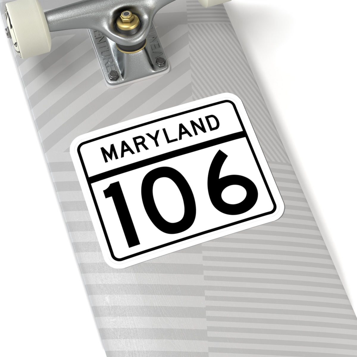 MD Route 106 (Maryland) (Road Sign) STICKER Vinyl Kiss-Cut Decal