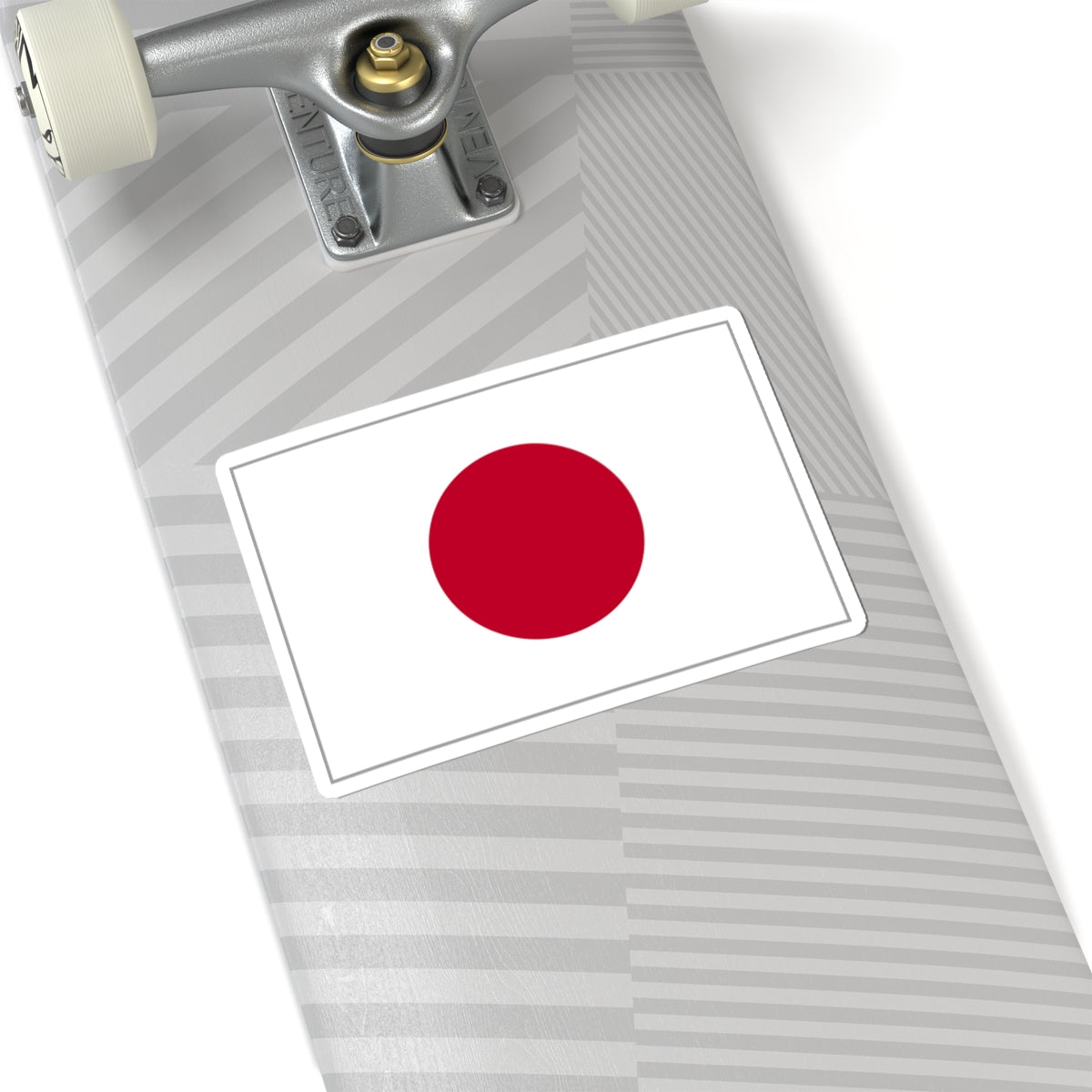 Flag of Japan bordered (Japan) STICKER Vinyl Kiss-Cut Decal