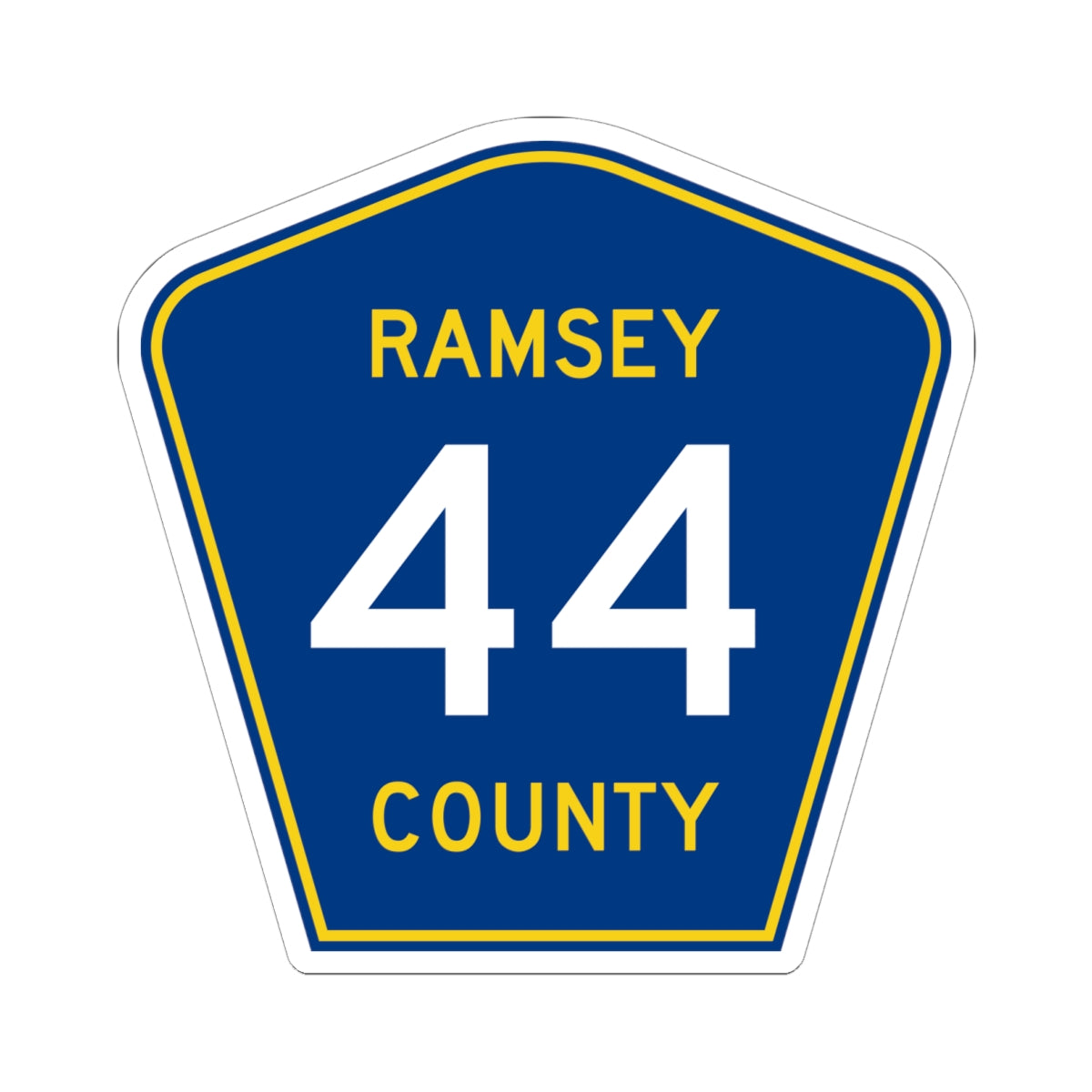 Ramsey County 44 MN (Minnesota) (Road Sign) STICKER Vinyl Kiss-Cut Decal