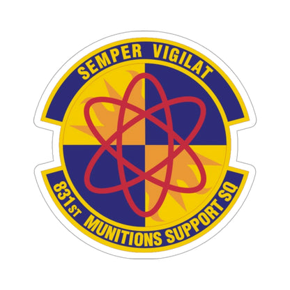 831st Munitions Support Squadron (U.S. Air Force) STICKER Vinyl Die-Cut Decal-3 Inch-The Sticker Space