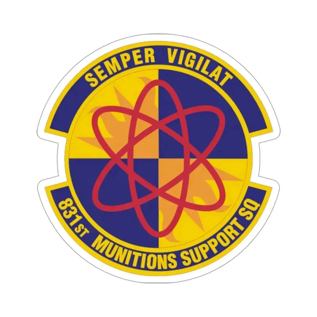 831st Munitions Support Squadron (U.S. Air Force) STICKER Vinyl Die-Cut Decal 3 Inch - The Sticker Space