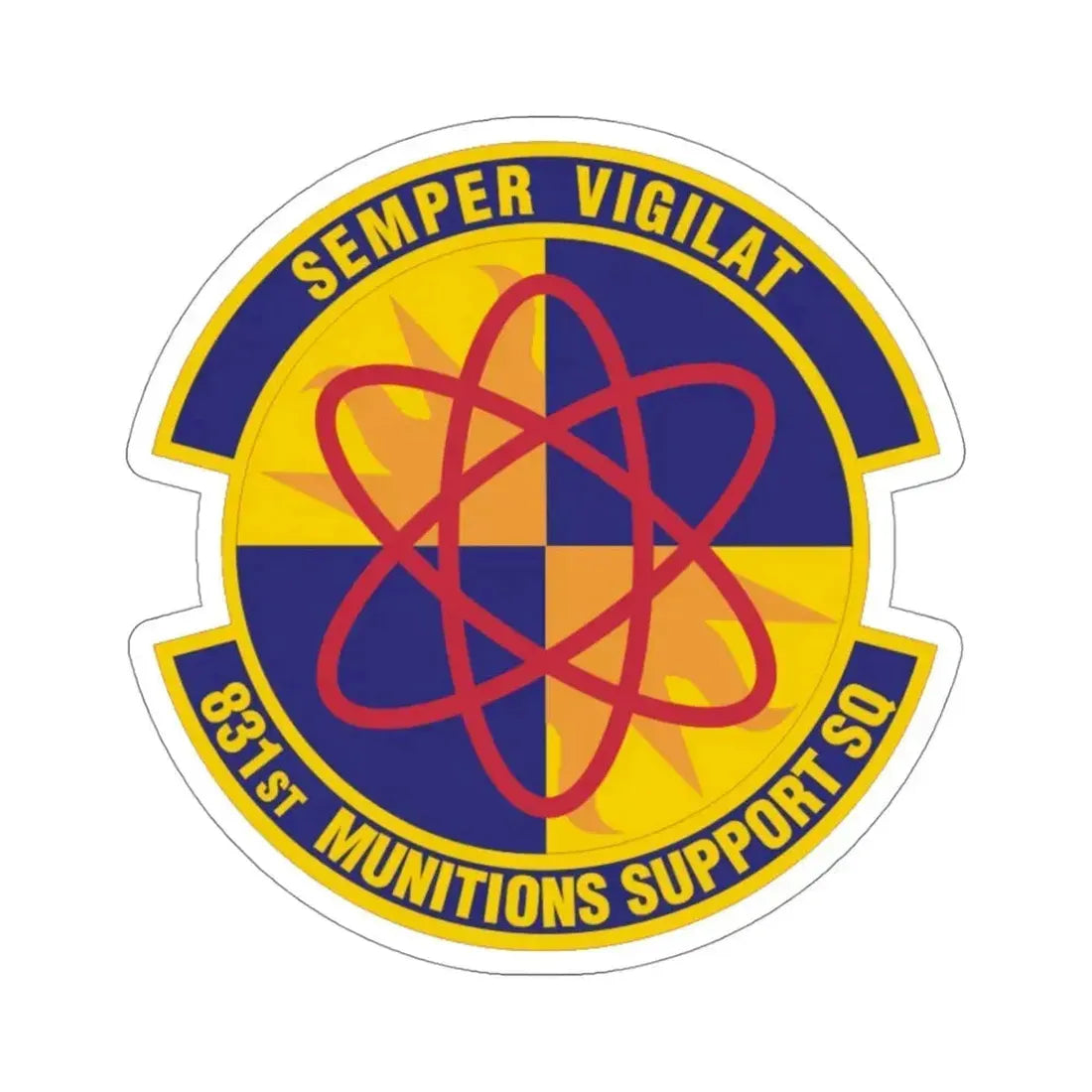 831st Munitions Support Squadron (U.S. Air Force) STICKER Vinyl Die-Cut Decal 4 Inch - The Sticker Space