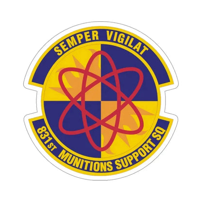 831st Munitions Support Squadron (U.S. Air Force) STICKER Vinyl Die-Cut Decal 5 Inch - The Sticker Space