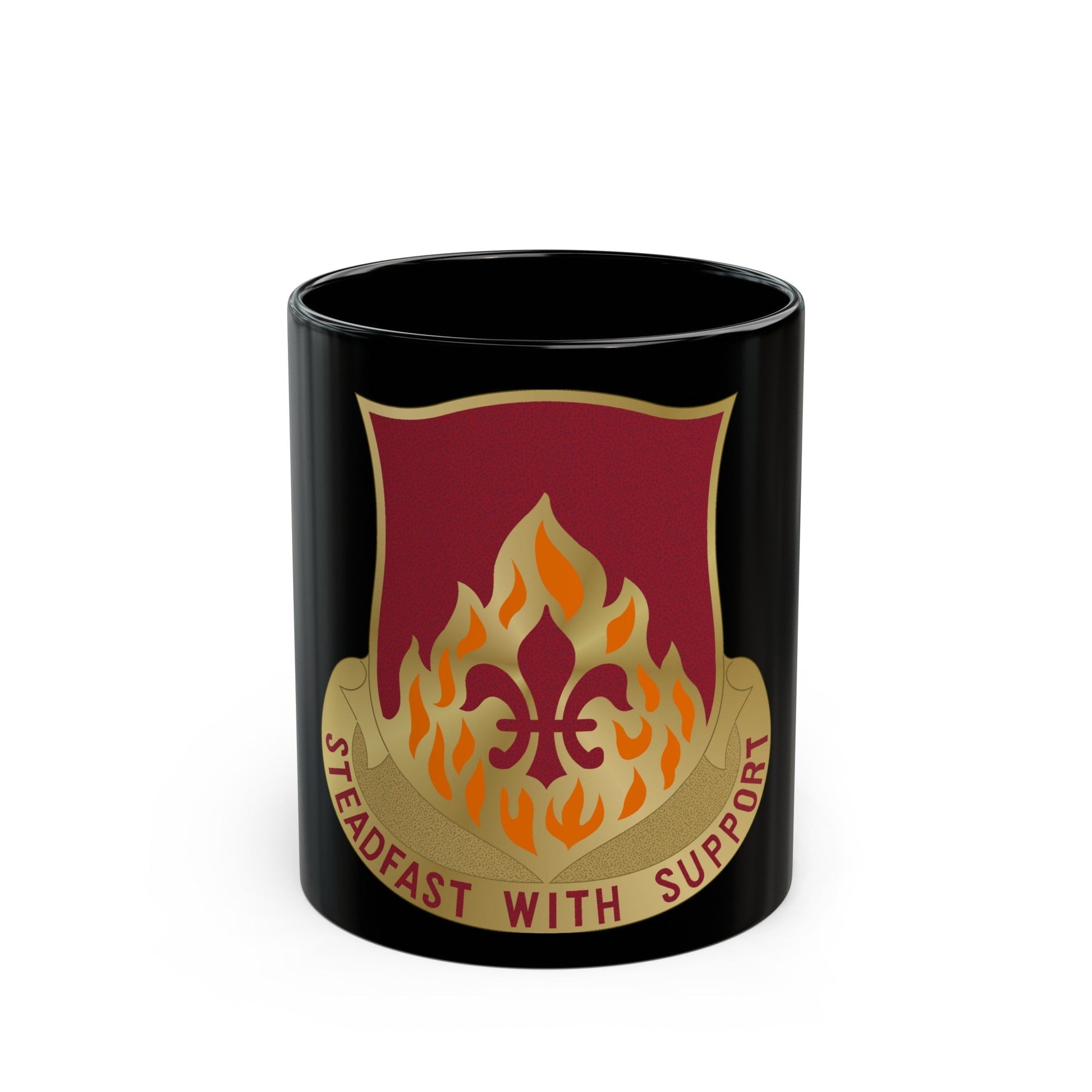 832 Ordnance Battalion (U.S. Army) Black Coffee Mug-11oz-The Sticker Space