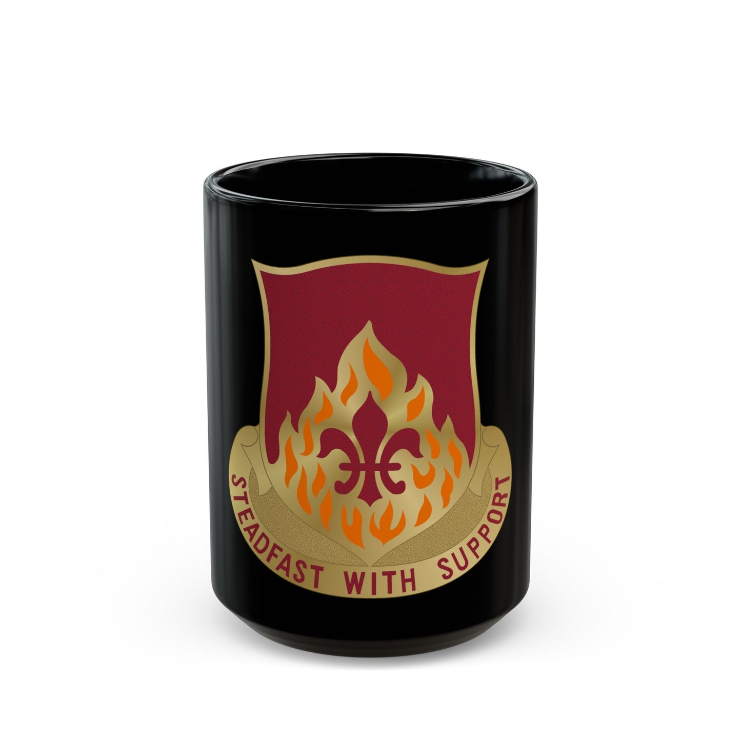 832 Ordnance Battalion (U.S. Army) Black Coffee Mug-15oz-The Sticker Space