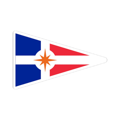 Burgee of Union Nationale pour la Course au Large (France) STICKER Vinyl Kiss-Cut Decal