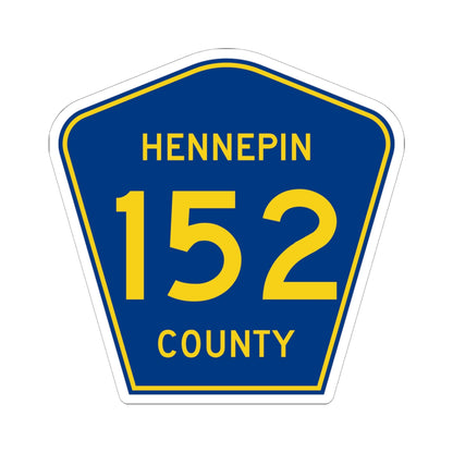 Hennepin County 152 (Minnesota) (Road Sign) STICKER Vinyl Kiss-Cut Decal