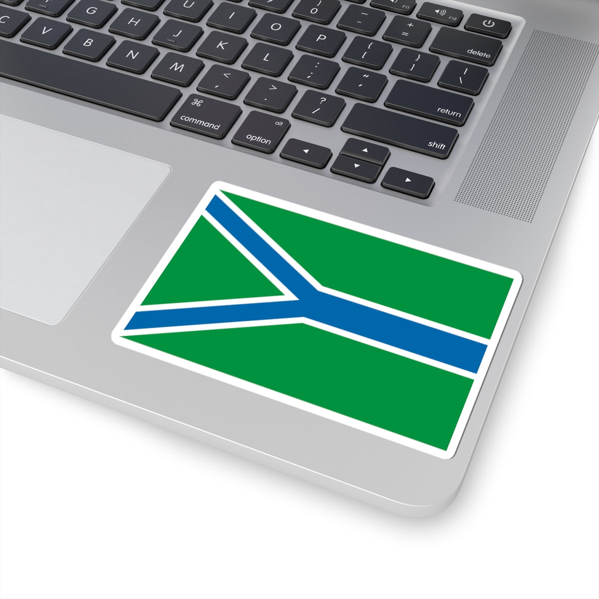 Flag of Ust-Tarksky rayon Novosibirsk oblast (Russia) STICKER Vinyl Kiss-Cut Decal
