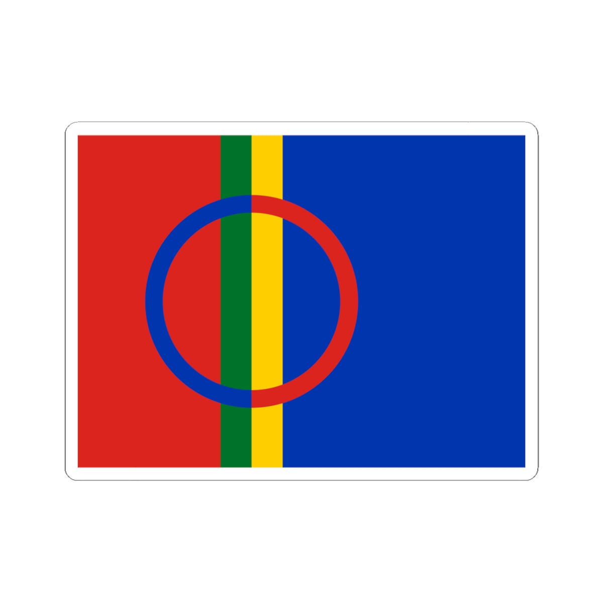 Sami flag (Sweden) STICKER Vinyl Kiss-Cut Decal