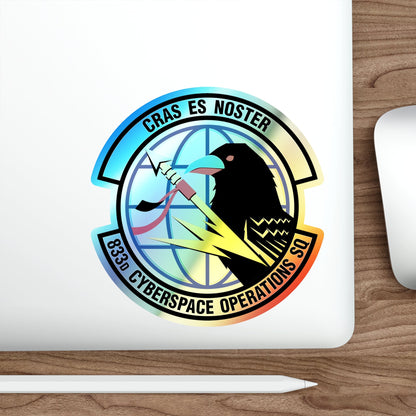 833 Cyberspace Operations Squadron ACC (U.S. Air Force) Holographic STICKER Die-Cut Vinyl Decal-The Sticker Space