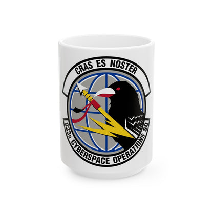 833 Cyberspace Operations Squadron ACC (U.S. Air Force) White Coffee Mug-15oz-The Sticker Space