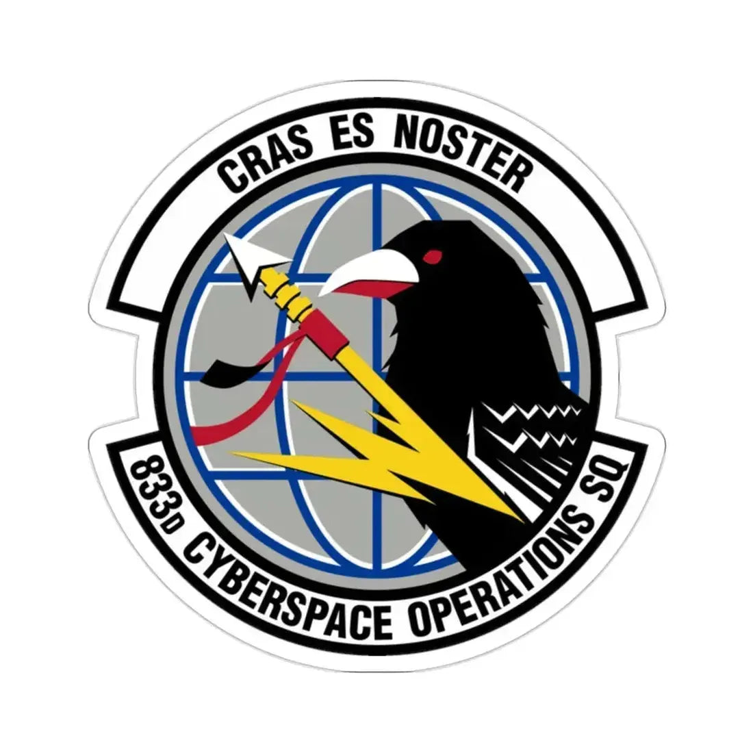 833 Cyberspace Operations Squadron ACC (U.S. Air Force) STICKER Vinyl Die-Cut Decal 2 Inch - The Sticker Space