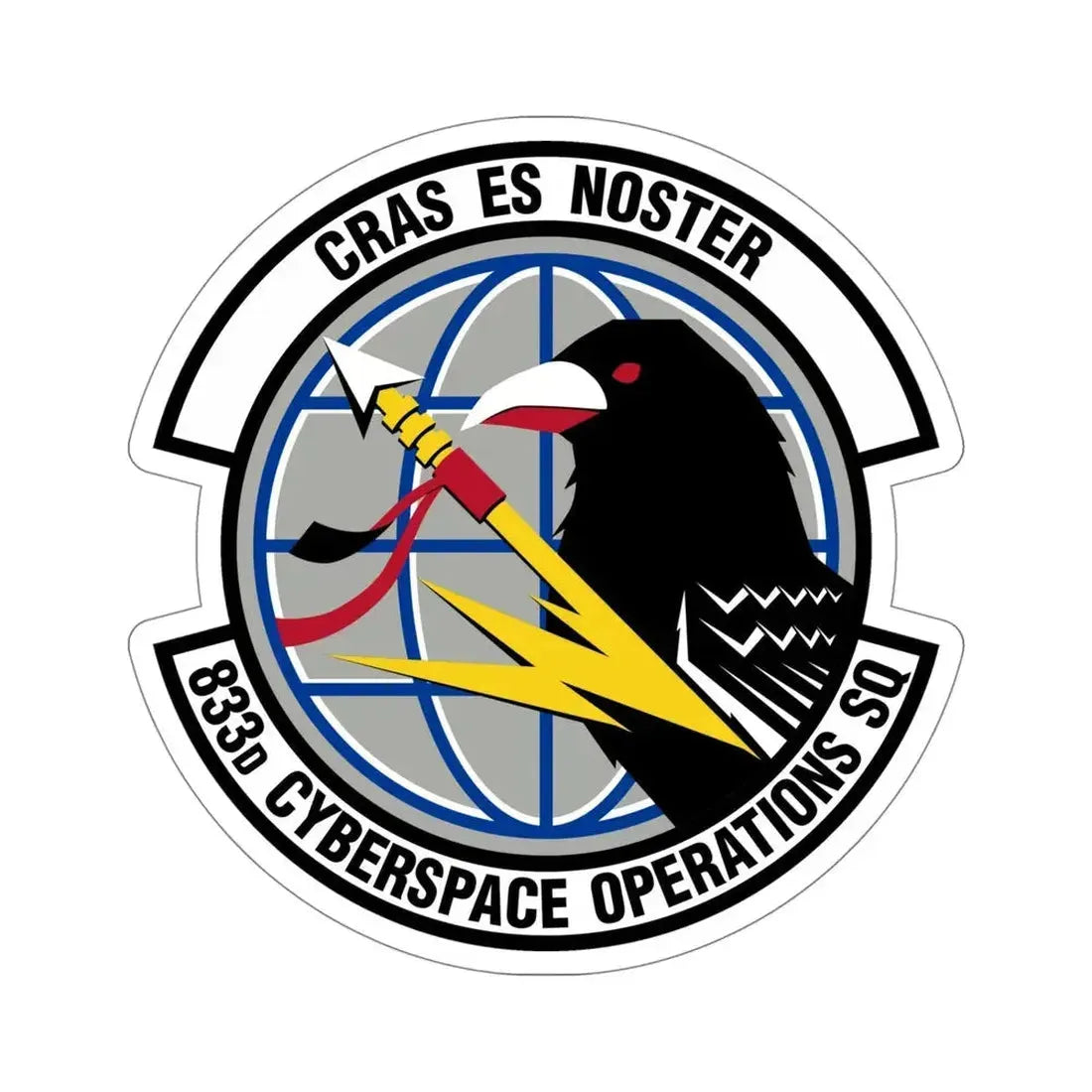 833 Cyberspace Operations Squadron ACC (U.S. Air Force) STICKER Vinyl Die-Cut Decal - The Sticker Space