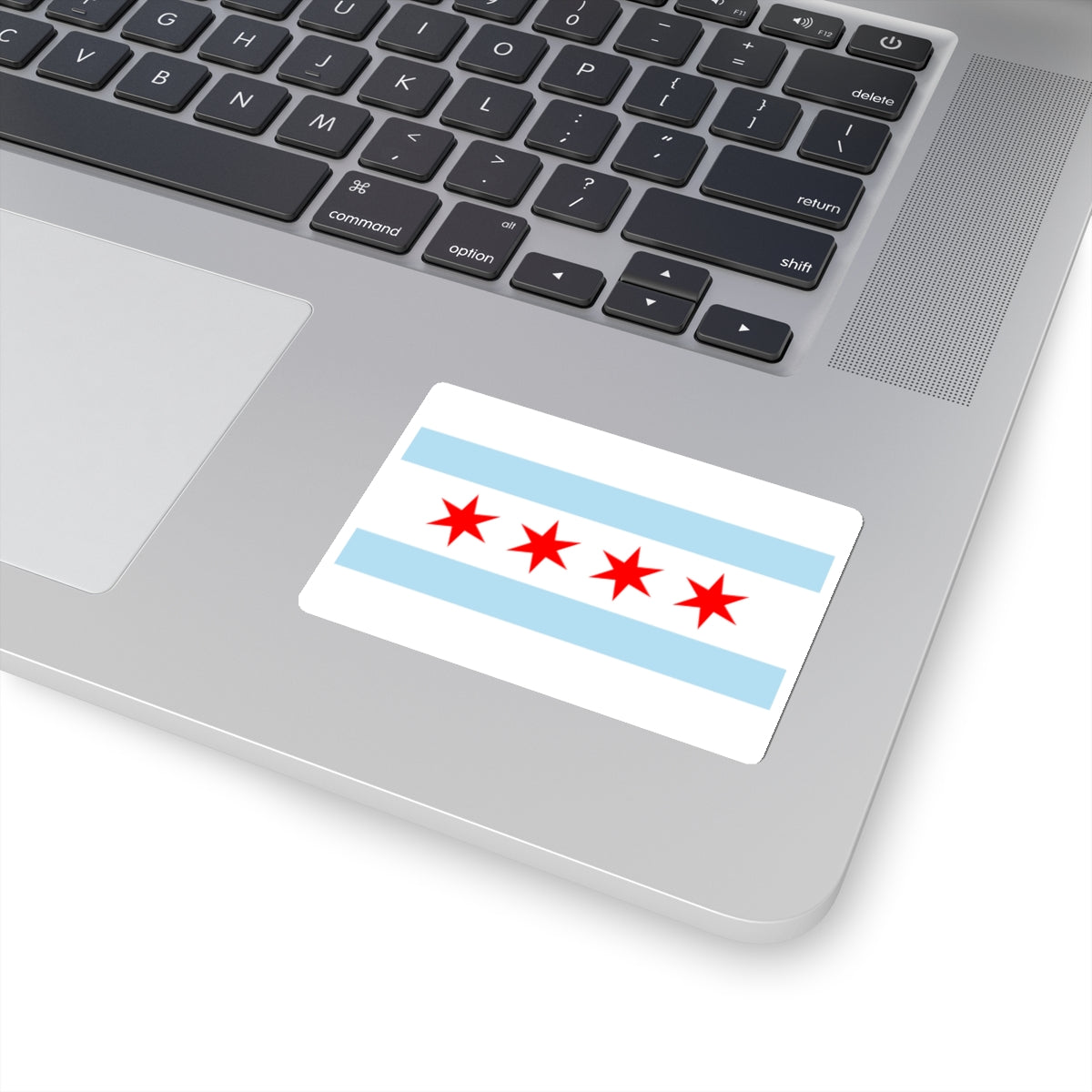 Flag of Chicago, Illinois - STICKER Vinyl Kiss-Cut Decal