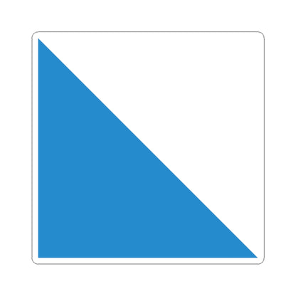Flag of Canton of Zurich (Switzerland) STICKER Vinyl Kiss-Cut Decal