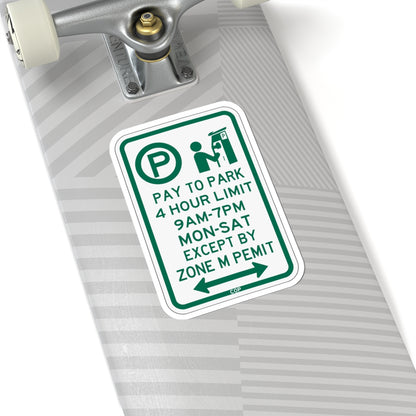 PBOT Road sign P4426D (Oregon) (Road Sign) STICKER Vinyl Kiss-Cut Decal