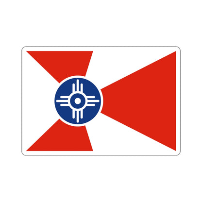 Flag of Wichita, Kansas - STICKER Vinyl Kiss-Cut Decal