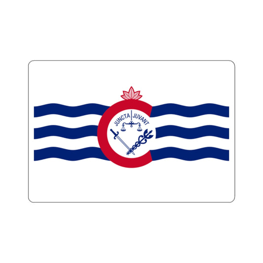 Flag of Cincinnati, Ohio - STICKER Vinyl Kiss-Cut Decal