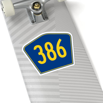 PR secondary 386 (Puerto Rico) (Road Sign) STICKER Vinyl Kiss-Cut Decal