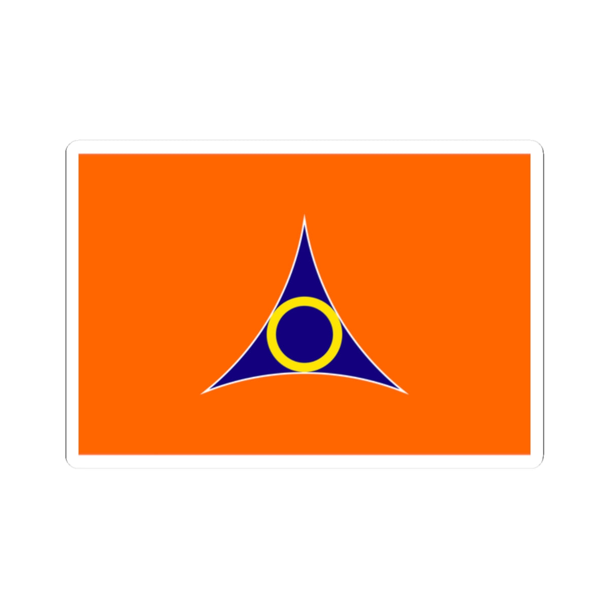 Flag of Ora Gunma (Japan) STICKER Vinyl Kiss-Cut Decal