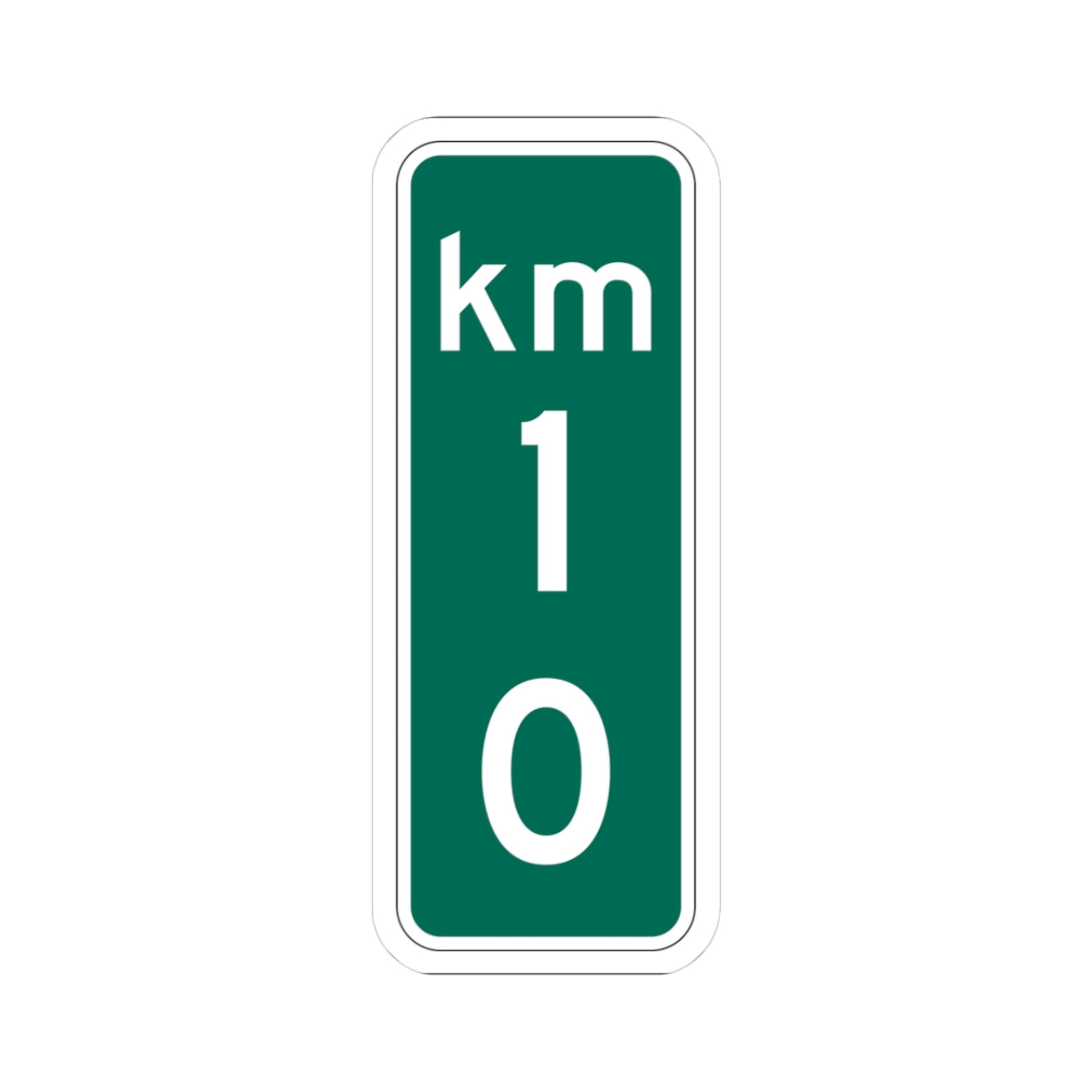 MUTCD-PR D10-2 (Puerto Rico) (Road Sign) STICKER Vinyl Kiss-Cut Decal