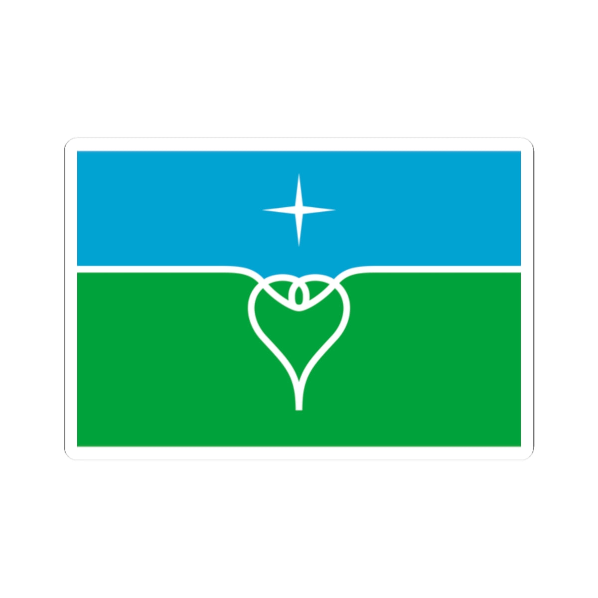 Flag of Povorovo Moscow oblast (Russia) STICKER Vinyl Kiss-Cut Decal