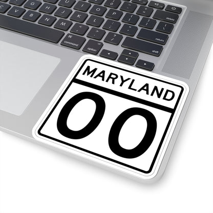 MD template (Maryland) (Road Sign) STICKER Vinyl Kiss-Cut Decal