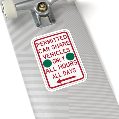 PBOT Road sign P4500L-G (Oregon) (Road Sign) STICKER Vinyl Kiss-Cut Decal