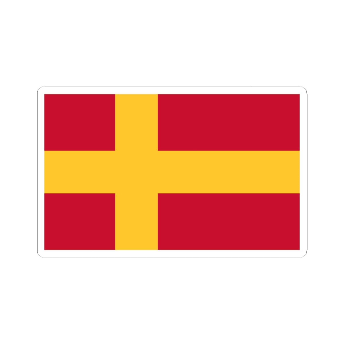 Flag of the Finland Swedes (Finland) STICKER Vinyl Kiss-Cut Decal