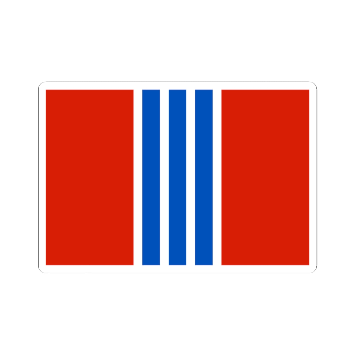 Flag of Rudnyansky rayon Volgograd oblast (Russia) STICKER Vinyl Kiss-Cut Decal